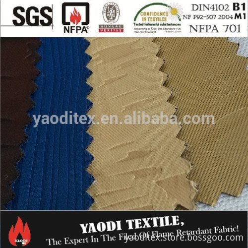 High quality 100% polyester embossed blackout fabric for curtain